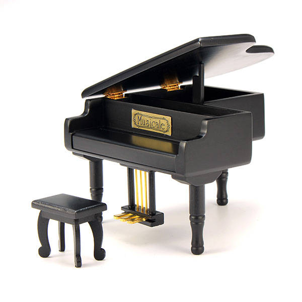 Castle In The Sky Golden Plating Hand Cranked Piano Music Box