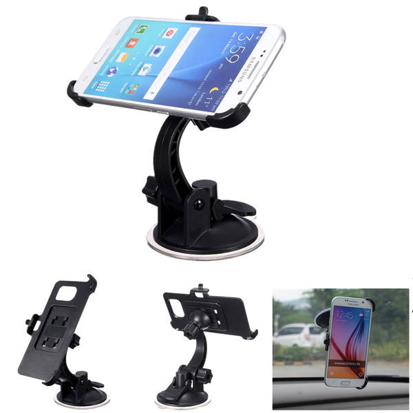 360¿¿ Rotating Car Windshield Mount Holder Stand For Samsung Galaxy S6/S6 Edge