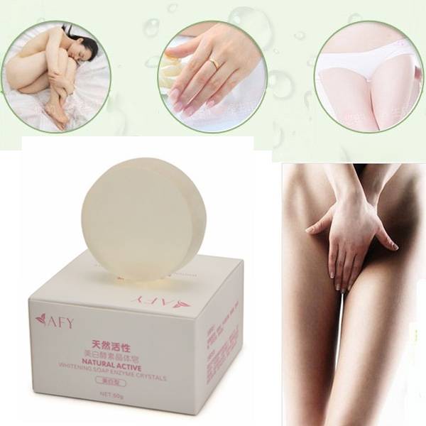 2pcs AFY Active Enzyme Crystal Soap Body Whitening Perineum Armpit Odor Melanin