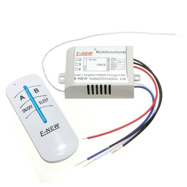 AC 220V To 240V 2 Channels Lamp Wireless Remote Control Switch