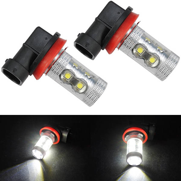 2pcs H11 DC12V 50W 960LM High Power White Light CREE LED Bulbs