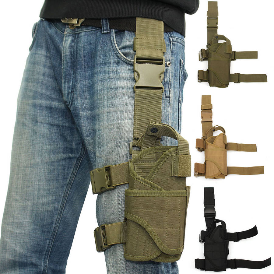 Military Tactical Left Leg Pack Pouch Waist Belt Strap Thigh Drop Leg Bag For H
