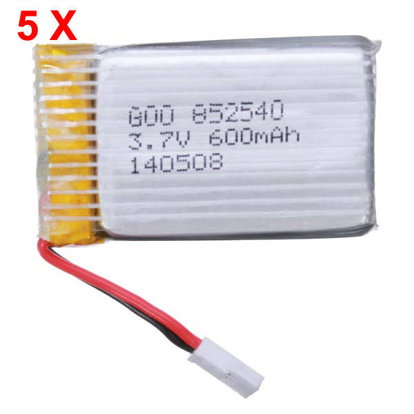 Syma X5 X5C H5C X5SC 3.7V 600mAh Upgrade Battery 5 PCS