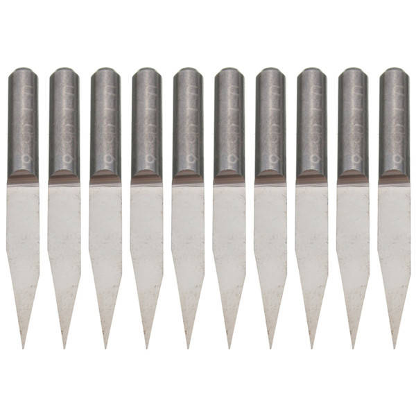 10pcs 3.175mm 20 Degree 0.1mm Carbide PCB Engraving Bits CNC Router Tool