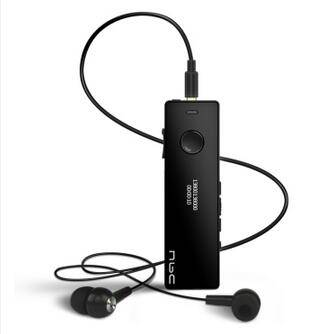 Original Megoo Multi-function MP3 Card Support FM Radio Collar Clip Wireless Bl