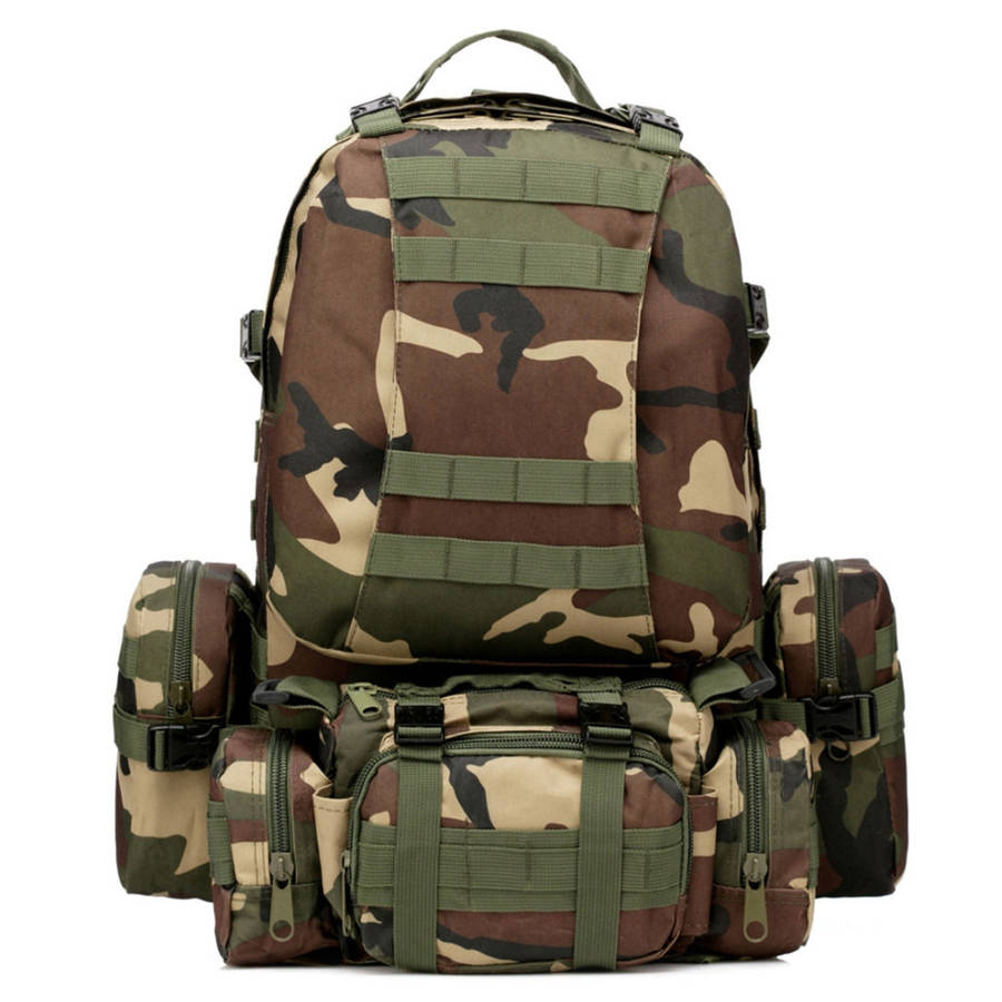 50L Outdoor Tactical Sports Camping Hiking Rucksack Backpack
