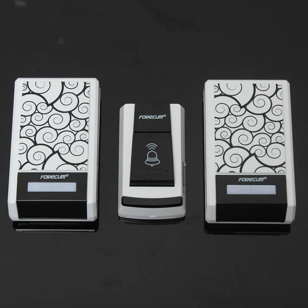 36 Chimes Songs Waterproof Wireless Doorbell Remote Control 2 Receiver Door Bell