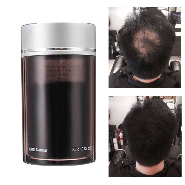 Black Additional Hair Growth Building Fiber Powder Wig Hair Dense Styling Treat