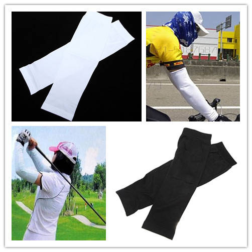 1 Pair UV Sun Protection Outdoor Sports Cool Arm Sleeve Cover Muff