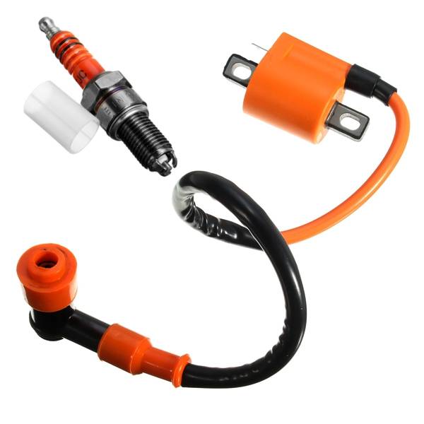 Ignition Coil 3-Electrode Spark Plug CG 125 150 200 ATV DIRTBIKE Racing Perform