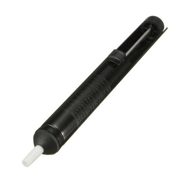 Desoldering Pump Solder Sucker Iron Remover Tool Black Aluminium Body