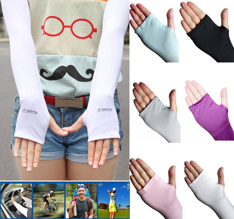 Cycling Sport Bicycle Bike UV Proof Protective Elastic Arm Sleeves