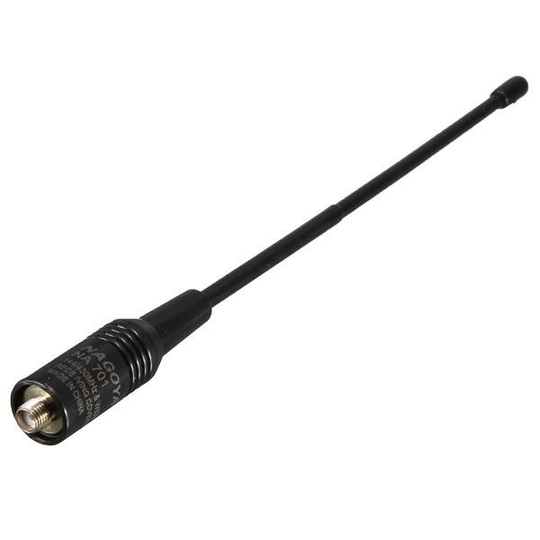 NA-701 2.15dB 10W SMA-Female Dual Band 144 430Mhz Antenna HT/Scanner Black