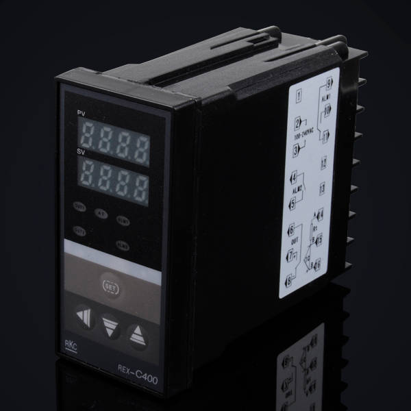 REX-C400 Dual Digital PID Temperature Controller + K Type Thermocouple