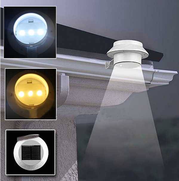 Waterproof Solar LED Light Outdoor Garden Yard Gutter Pathway Lamp