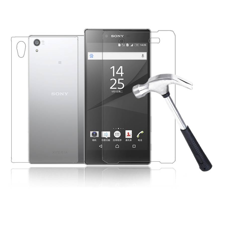 Front+Back Tempered Glass Screen Protector For Sony Xperia Z5 5.2''