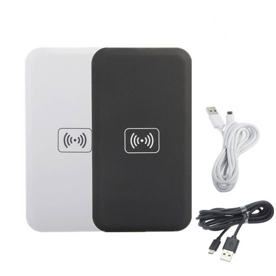 Universal QI Standard Wireless Charging Receiver Charger Pad With USB Cable