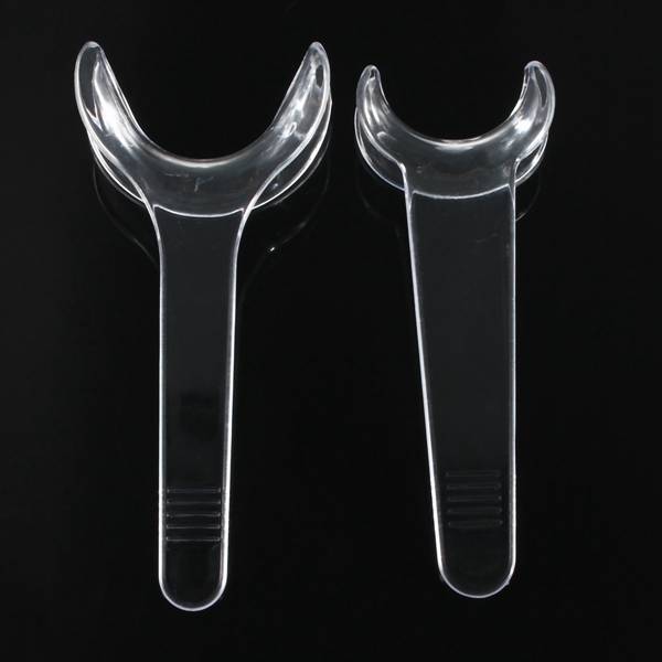 2 Pcs Dental Retractor T Type Plastic Teeth Cheek Open Mouth Treatment Clinic