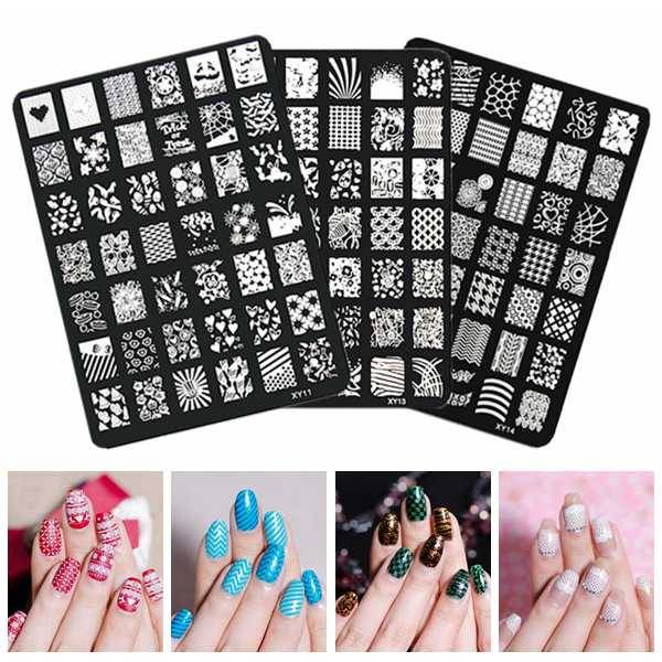 Nail Art Image Printing Plate Polish Stamping Template DIY Tips Design