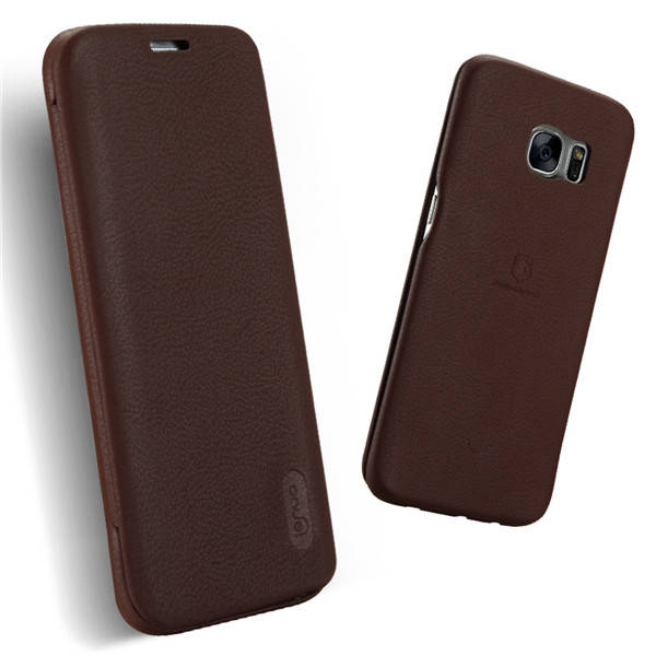 Lenuo Flip Soft TPU Leather Cover Case For Samsung Galaxy S7 Edge