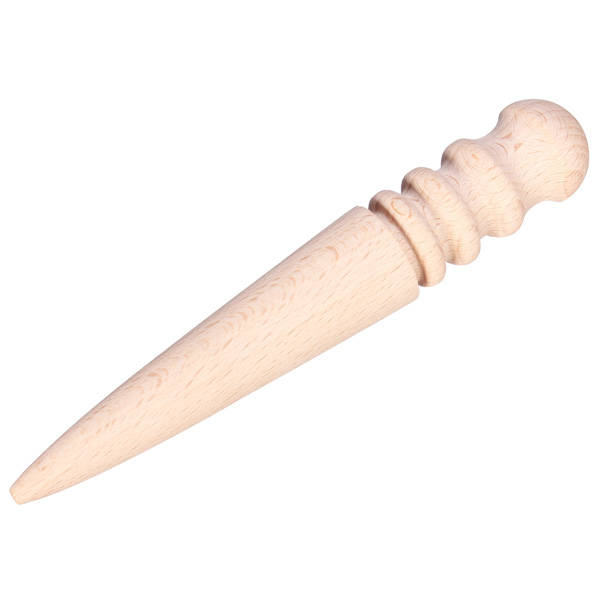 Multi-size Round Wood Edge Slicker Leather Burnisher DIY Leather Tool