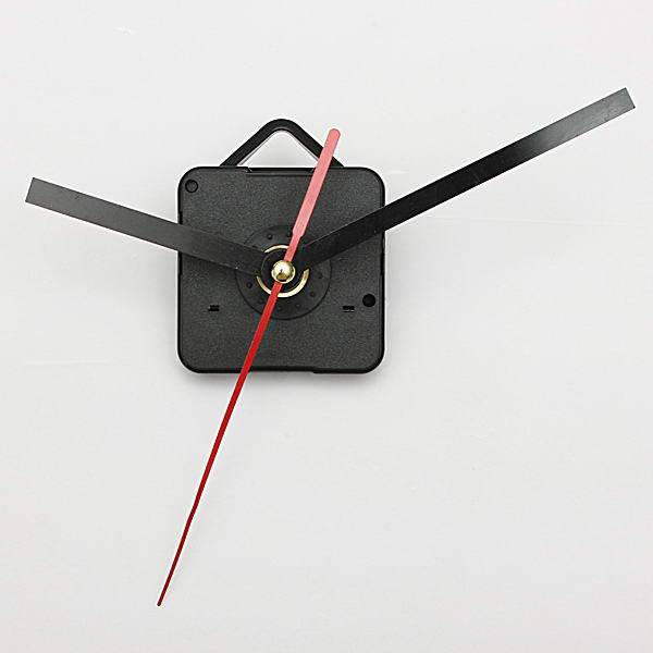 Black & Red Hands DIY Quartz Wall Clock Movement Mechanism