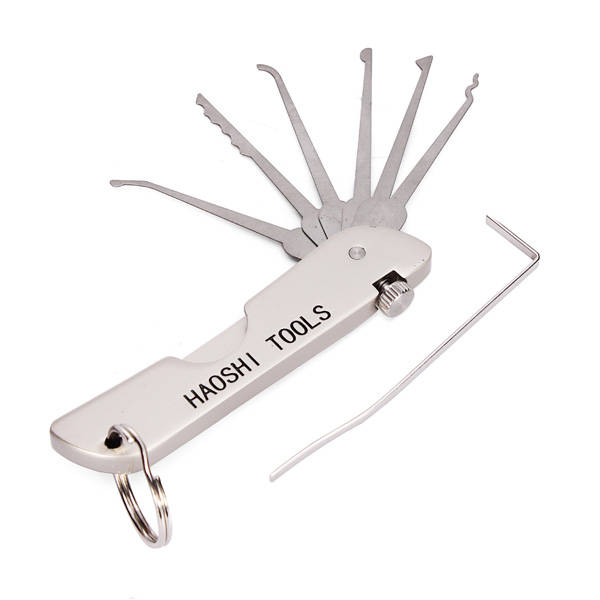 HAOSHI Foldable Door Lock Opener Locksmith Tool Lock Pick Set