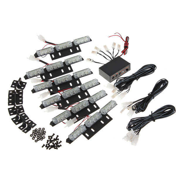 54 LED Vehicle Strobe Lights Lightbars For Emergency Front