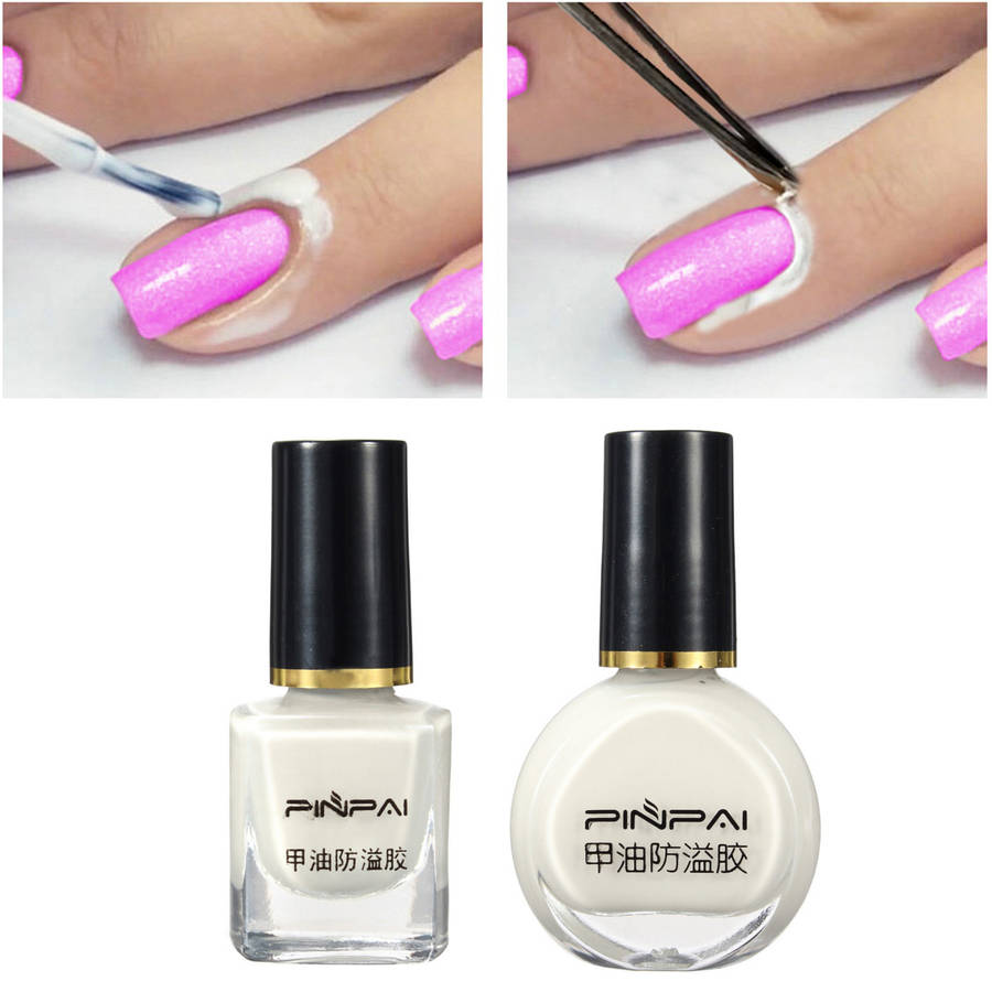 8/10ml White Peel Off Nail Art Tape Latex Skin Protected Liquid Easy Clean Base