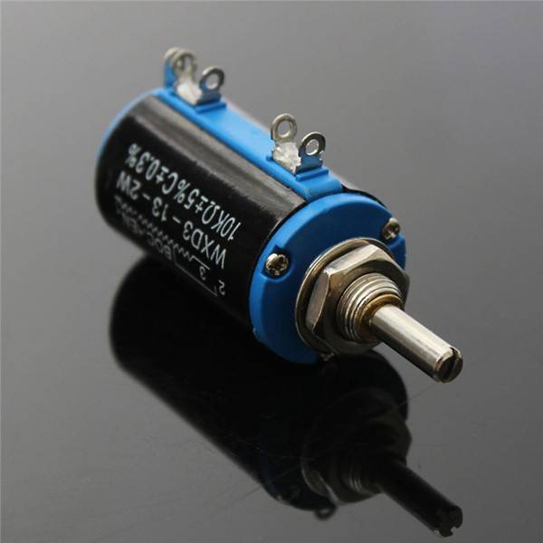 WXD3-13-2W 10K Ohm Rotary Multiturn Wirewound Potentiometer
