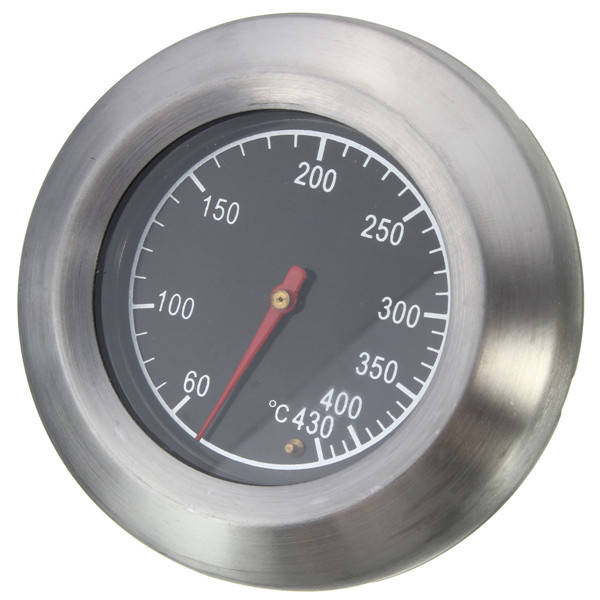 Stainless Steel Thermometer Barbecue BBQ Smoker Grill Temperature Gauge 60-430¿