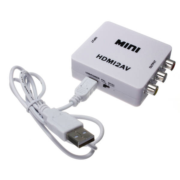 HDMI to RCA Composite Video Audio AV CVBS Adapter Converter