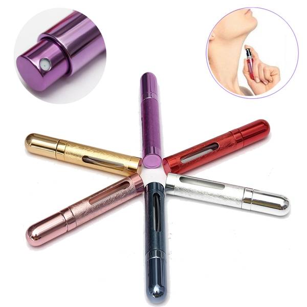 12ml Mini Alloy Refillable Perfume Pump Spray Bottle Atomizer