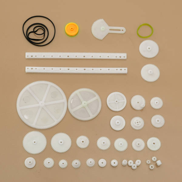 34 Kinds Motor Gear Rack Pulley Belt Single Double Gears Kit Set