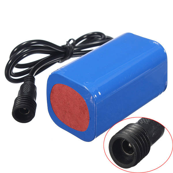 6400mAh 8.4v Rechargeable Battery Pack for Bike Headlight Headlamp