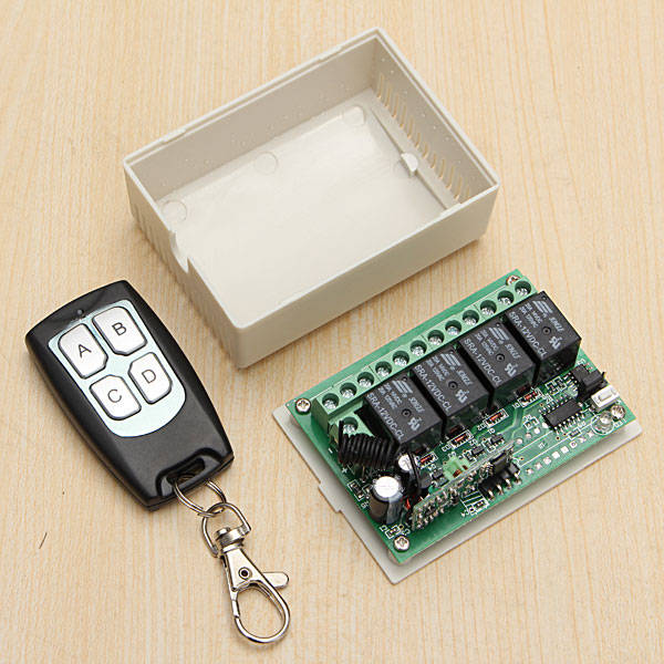 12V 4CH Channel 315Mhz Wireless Remote Control Switch Transceiver Receiver