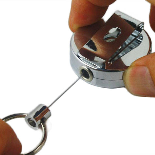 Metal Reels Badge Steel Wire Retractable Buckle Lanyard Belt Clip
