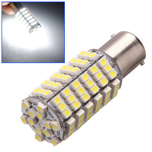 Car 120 LED 3528 SMD 1156 BA15S Pure White Fog Light Bulb DC 12V