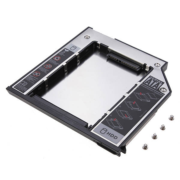 2.5inch SATA 2nd HDD Hard Driver Caddy Dell Latitude E6400/E6500 9.5mm