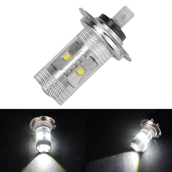 H7 DC12V 30W 650LM Super White Cree LED Fog Light Bulb