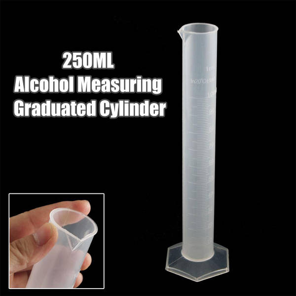 250ML Plastic Home Brew Wine Alcohol Measuring Graduated Cylinder