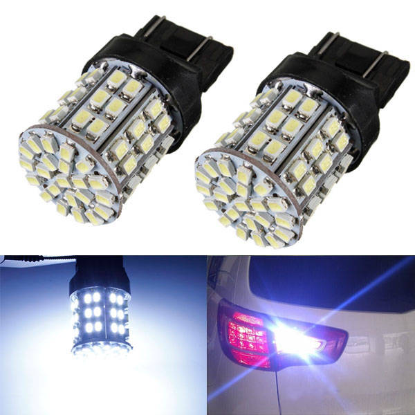 2 x T20 7443 64 LED SMD 7440 3157 Lamp Bulb Backup Reverse 12V