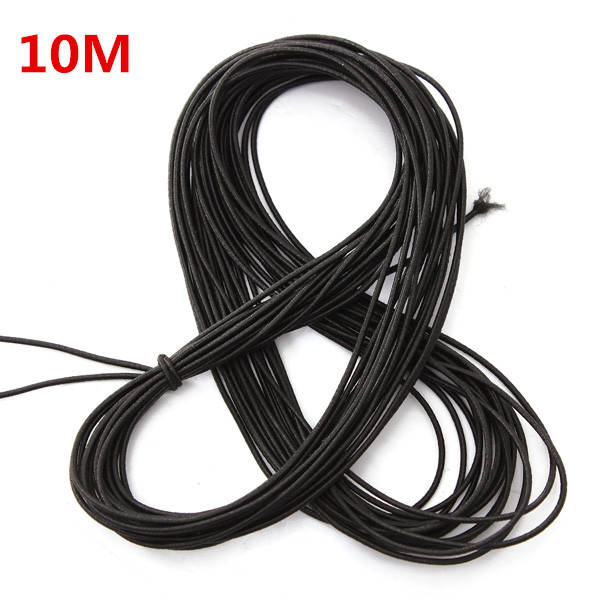 10M Black Thread Elastic Cord Round String Thong 1.5mm