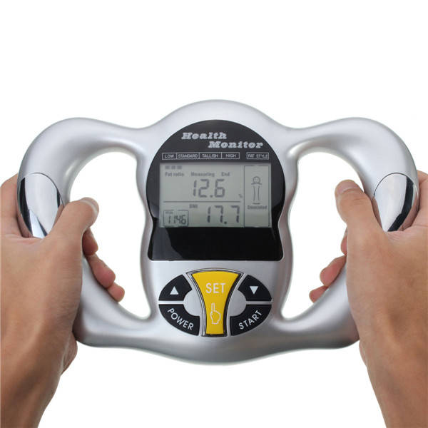 Digital LCD Body Fat  BMI Analyzer Handheld Health Monitor Mass Index Meter Por