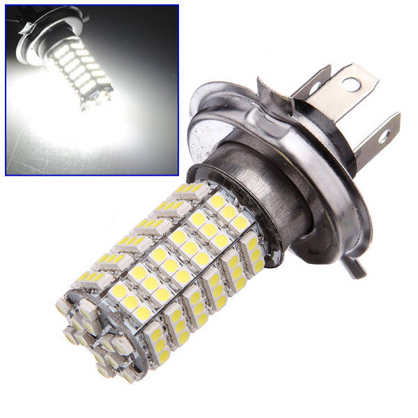 2x120LED 3528 SMD H4 White Fog Driving Parking Headlight Lamp Bulb