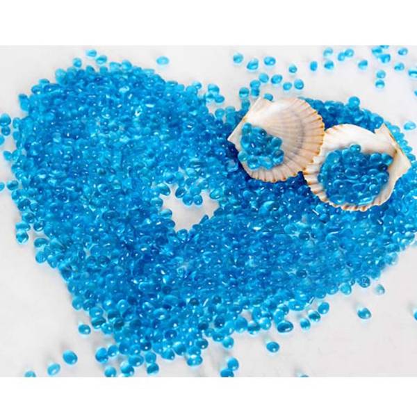 Ice Blue Glass Sand Fish Tank Landscaping Sand Aquarium Decoration