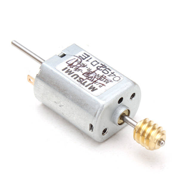 DC 12V 13500RPM Motor Carbon Brush Micro Motor Iron Cover Double Shaft