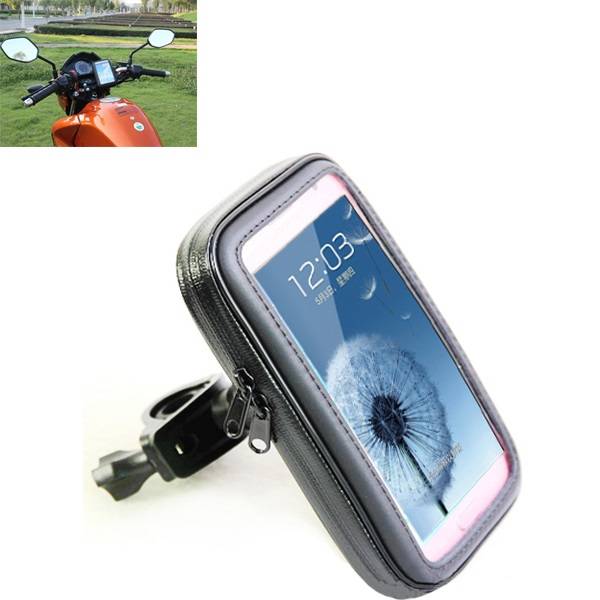 Motorcycle Phone Holder Navigation Waterproof Touch Bag for Galaxy S4