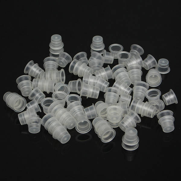 100Pcs 13MM Large Tattoo Ink Caps Plastic Cups Tattoo Supplies