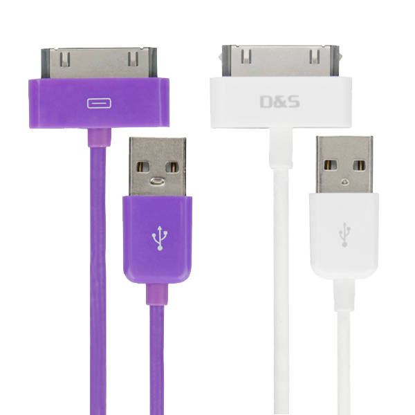 Original D&S MFI Certificate 30Pin Data Sync Charger USB Cable For iPhone 4